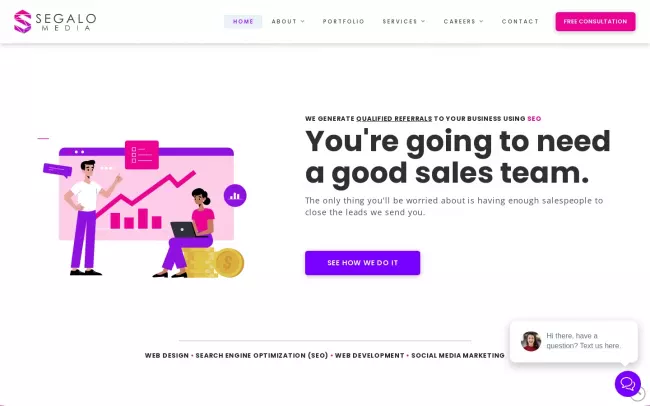 Screenshot of the Four28 Marketing Website