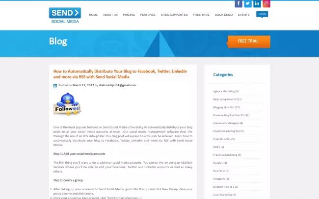 Send Social Media Blog