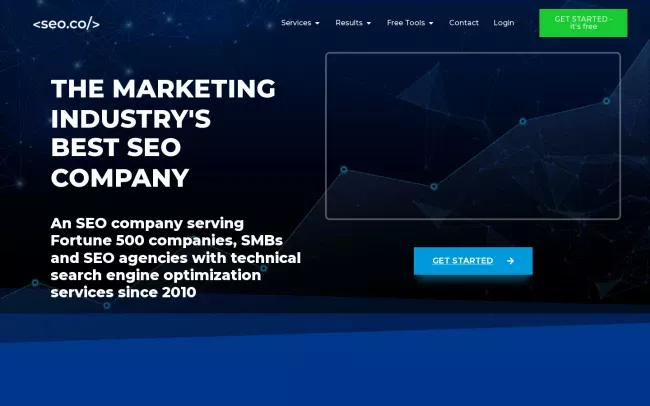 Screenshot of the SEO.co Website