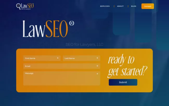 Screenshot of the SEO for Lawyers LLC | LawSEO® Website