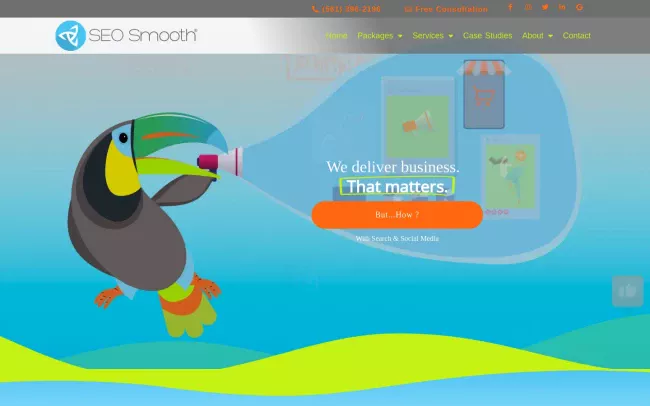 Screenshot of the SEO Smooth Website
