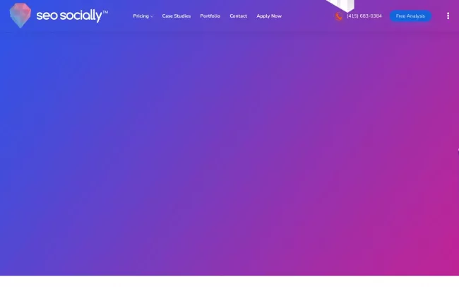 Screenshot of the Local SEO Socially Website