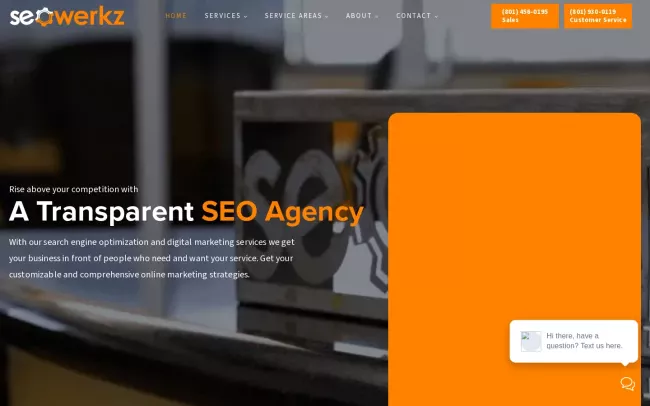 Screenshot of the SEO Werkz Website
