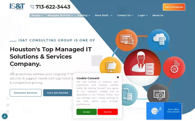 Screenshot of the IS&T IT Services Website