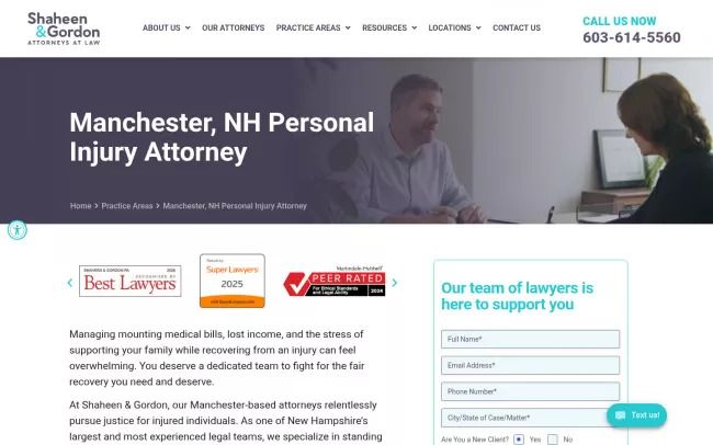 Shaheen & Gordon, P.A.-Manchester, NH Personal Injury Attorney
