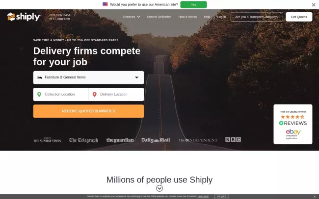 Screenshot of the Welsh Rd & Shipley Rd Website