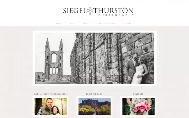 Screenshot of the Siegel Thurston Photography Website