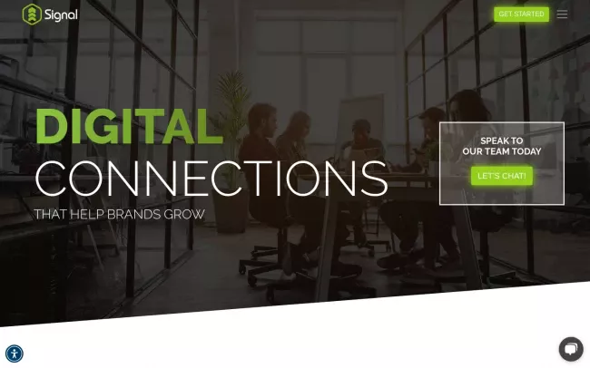 Screenshot of the Signal Interactive Website