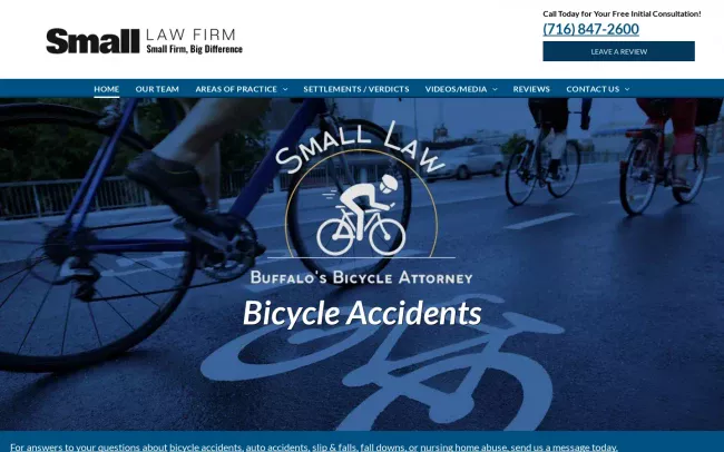 Screenshot of the The Small Firm Website