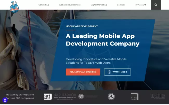Screenshot of the Smile MEDIA LLC. Website