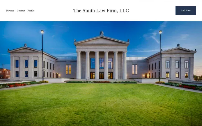 Screenshot of the The Smith Law Firm, LLC Website