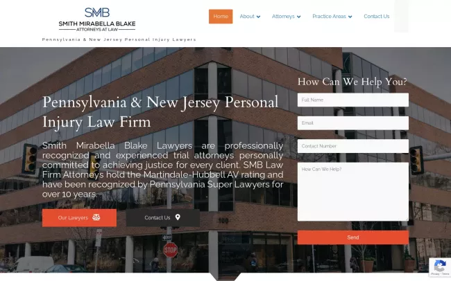 Screenshot of the Smith Mirabella Blake LLC Website