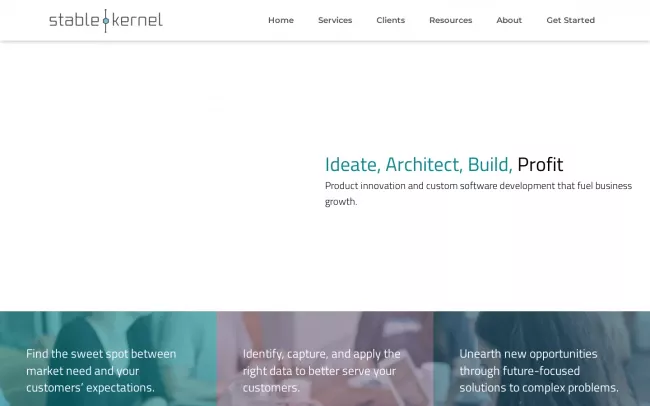 Screenshot of the Stable Kernel Website