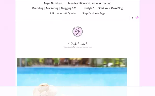 Screenshot of the Steph's Social Pie Blog