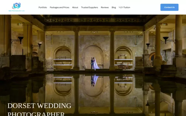 Screenshot of the Steve Regan Photography Website