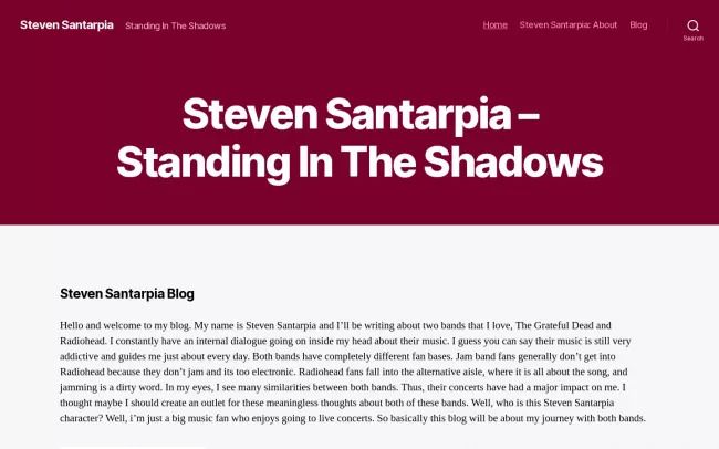 Steven Santarpia - Standing In The Shadows