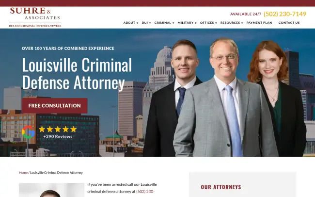 Suhre & Associates DUI and Criminal Defense Lawyers - Louisville Office