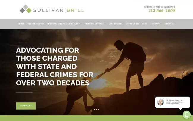 Screenshot of the Sullivan & Brill, LLP Website