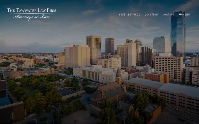 Screenshot of the Tawwater Law Firm, PLLC Website