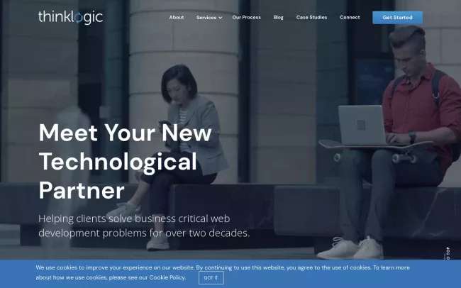 Screenshot of the Thinklogic Website
