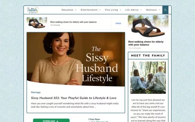 Screenshot of the Tidbits of Experience Blog