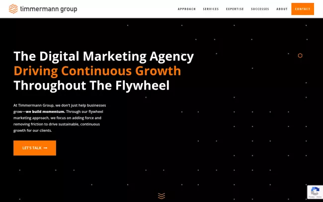 Screenshot of the Timmermann Group Website