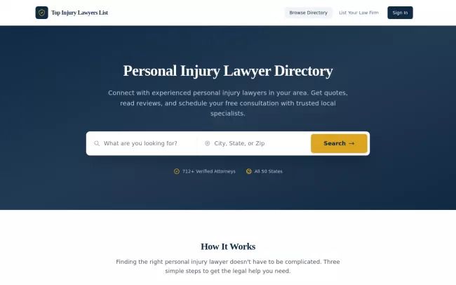 Top Injury Lawyers List