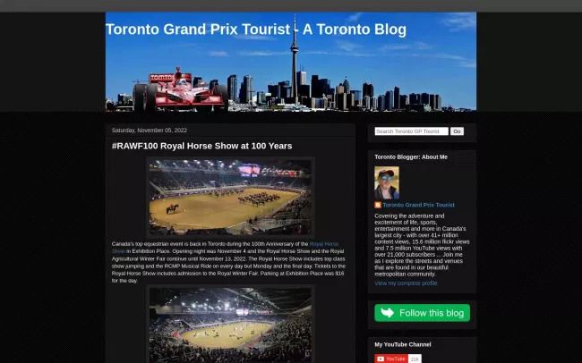 Toronto Grand Prix Tourist Blog