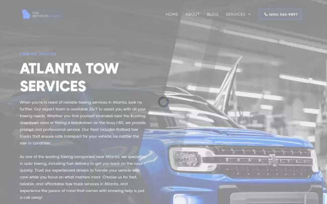 Tow Service Atlanta | 24/7 Roadside Assistance