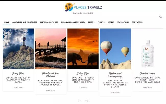 travel and lifestyle blogger