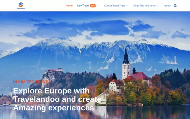 Screenshot of the Travelandoo Blog