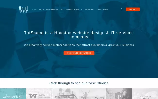 Screenshot of the TuiSpace Website