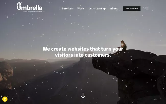 Screenshot of the Studio Umbrella Inc. Website