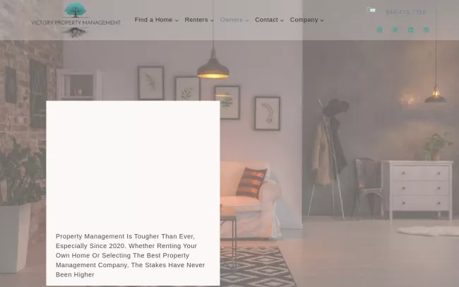 Screenshot of the MoveZen Property Management Website