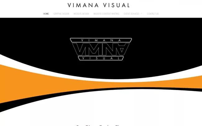 Screenshot of the Vimana Visual Website
