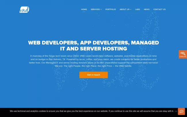 Screenshot of the VND (Visual Net Design) - Ramsey Office Website