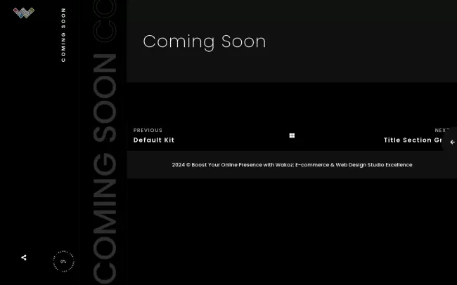 Screenshot of the WAKOZ Website