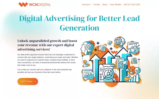 Screenshot of the WCN Digital Website
