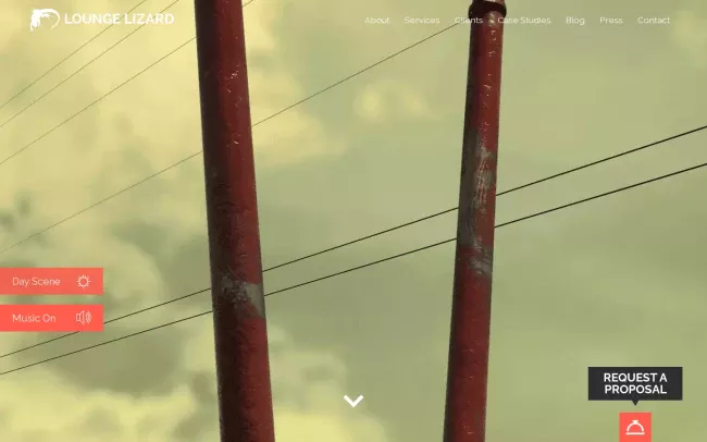 Screenshot of the Lounge Lizard Worldwide | Web Design Company NYC Website