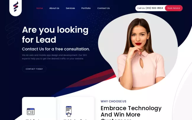 Screenshot of the Web Designs Detroit Marketing Agency Website