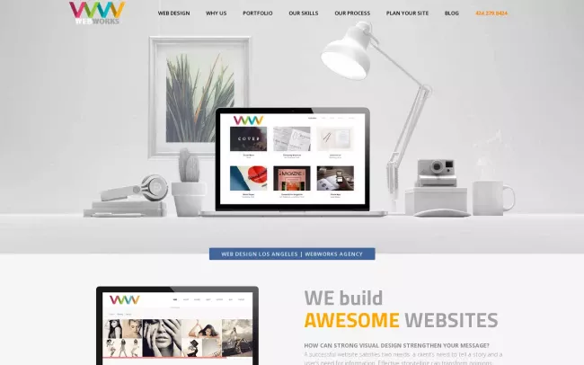 Screenshot of the WebWorks Agency Website
