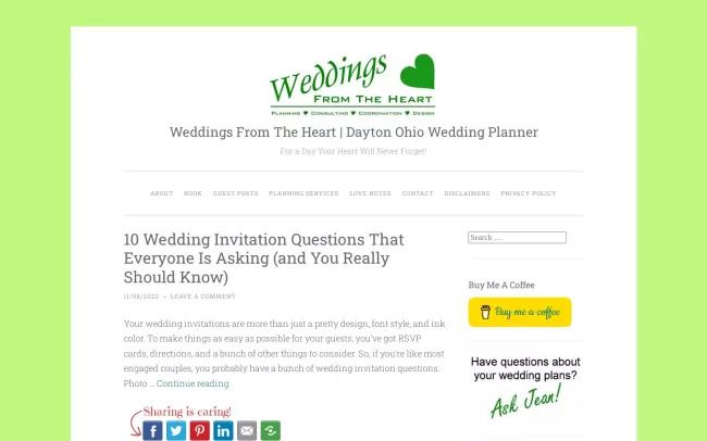 Weddings From The Heart Blog