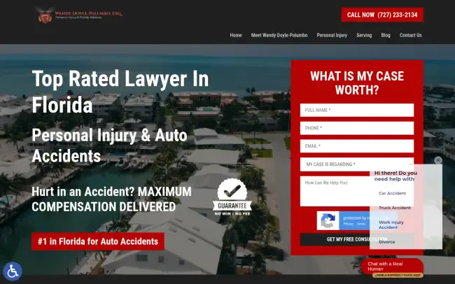 Screenshot of the Wendy Doyle-Palumbo, PA Website