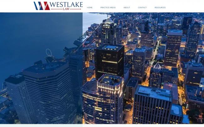 Screenshot of the Westlake Law PLLC Website