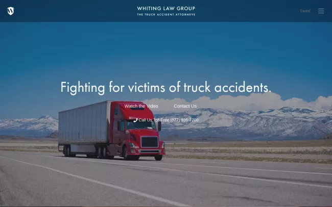 Screenshot of the Whiting Law Group, Ltd. Website