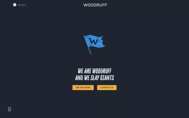 Screenshot of the Woodruff Website