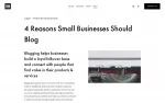 4 Reasons Small Businesses Should Blog