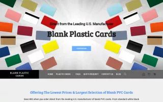 Blank Plastic Cards