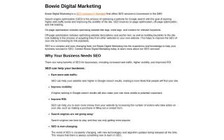Bowie Digital Marketing
