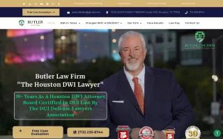 Butler Law Firm - The Houston DWI Lawyer - On Top List